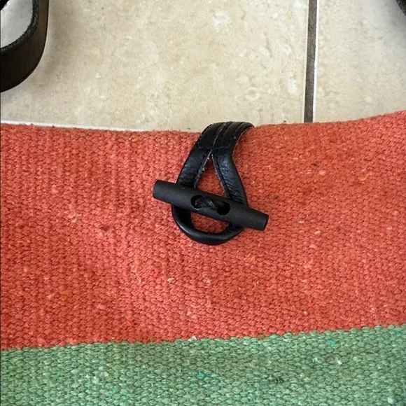 RAJ Anthropologie Woven Carpet Kilim Messenger Crossbody Bag Made in India - Picture 6 of 10